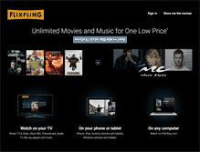 Tablet Screenshot of flixfling.com